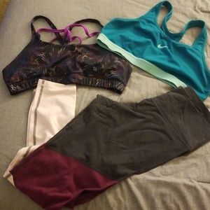 Sport bras and leggings bundle
